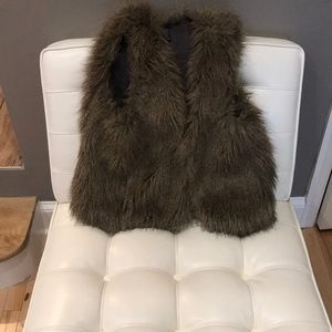 Jcrew fur vest
